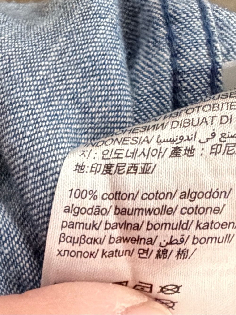 Calvin Klein Blue Denim Shirt - Picture 5 of 6